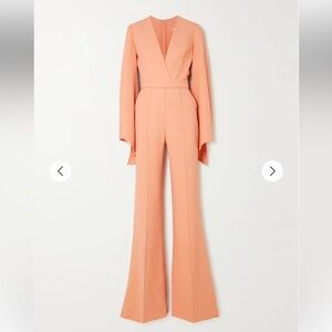 Elie Saab Belted cady jumpsuit 34